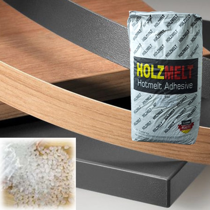 Adeziv Hot-Melt Granulat Transparent Palet 500 kg – Adeziv Profesional pentru Masini de Aplicat Cant si Mobilier Premium din PAL/MDF